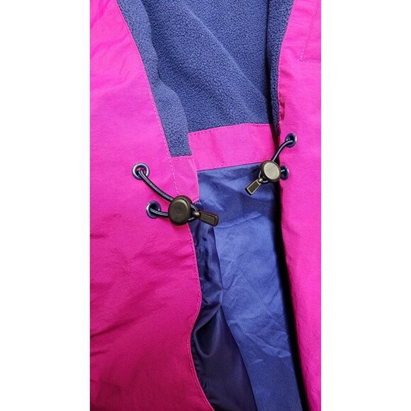 Lands End Womens Squall Hooded Rain Coat Magenta Size XL - Picture 11 of 16